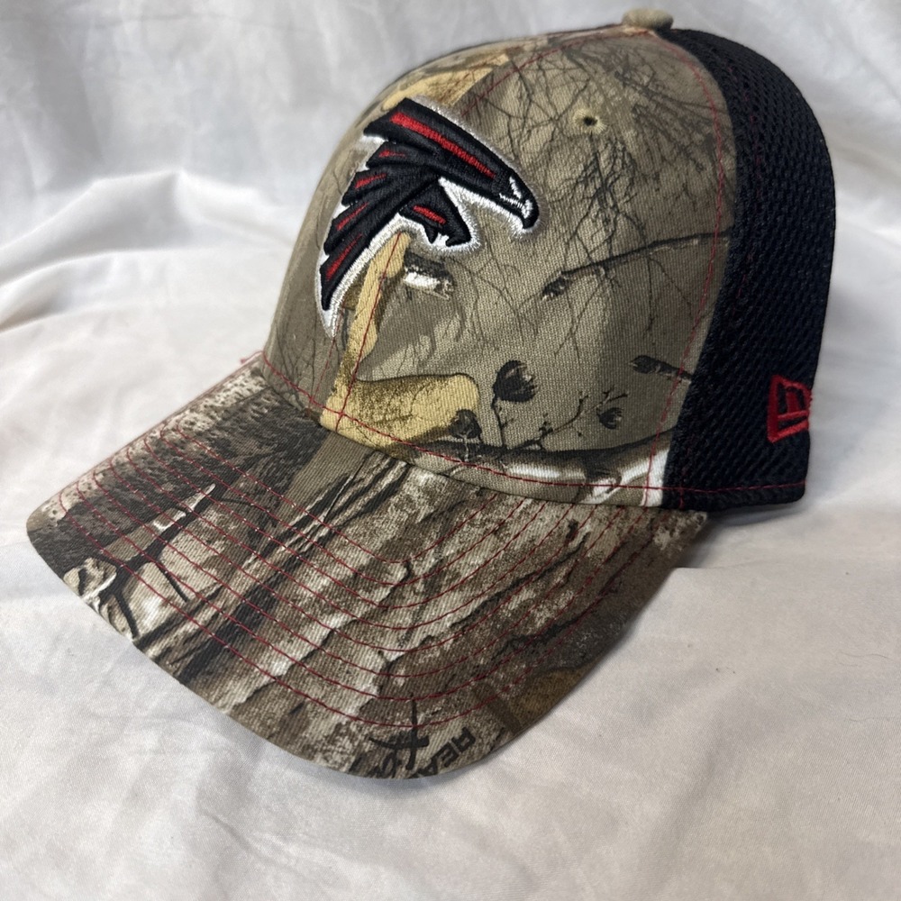 New Era Atlanta Falcons Camo Snapback Hat One Size Fits All NWOT Vented